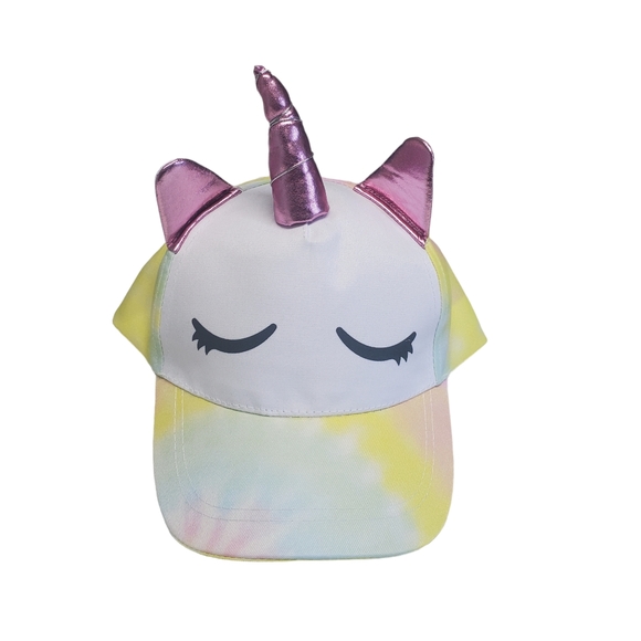 NWOT Girls Bundle Girls'  Unicorn Cap & Hair Bows  Set of 5 - Picture 2 of 14